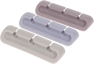 MOTTERU MOT-CBCLIP02-SK Cable Clip, Organize, Wire Storage, Wall Fixed, Soft, Silicone, No Glue Residue, HDMI Cable Compatible, Car Diameter 0.2 inch (6 mm), Smoky Color