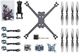Sin batería y control remoto TurboBee 160RS 4/3 pulgadas FPV Drone DIY Kit de construcción con motor 1404 3800KV/SucceX Micro F4 V1. 5 15A Stack para FPV Drone Model Piezas de montaje accesorios de juguete (Color : 4 inch) Encant