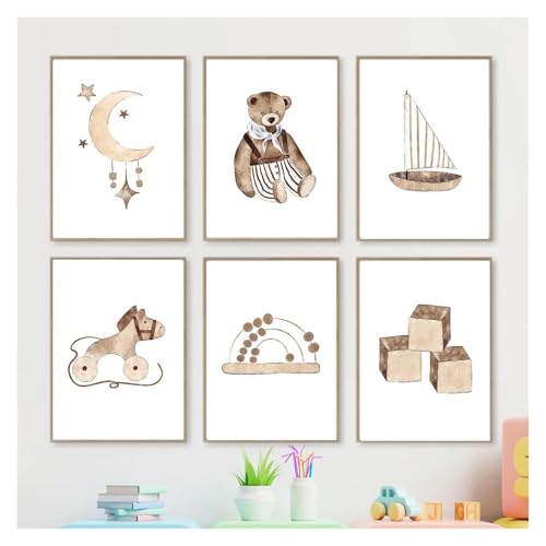 Art mural impression sur toile de qualité pour chambre bébé - 2
