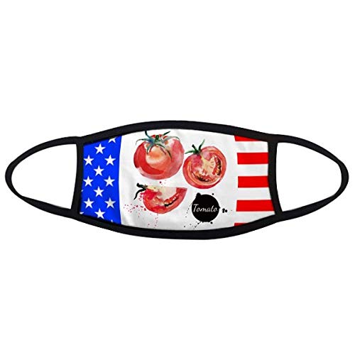 Masque de bouche tomates légumes aquarelle anti-poussière réutilisable