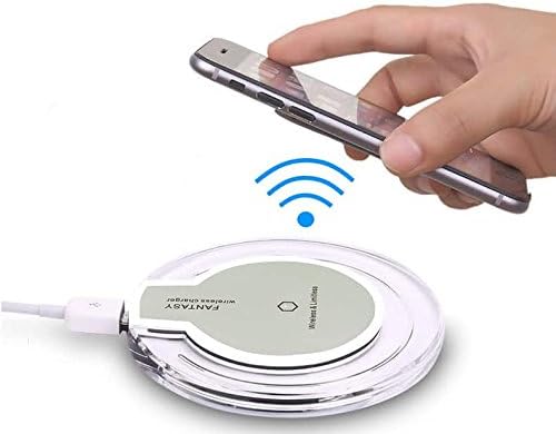 Fone-Case White Sony Xperia Z5 Premium (Pack) Universal Qi Wireless Induction Charging Pad Ultra Slim Slip-Proof Charger Qi Base and Wireless Qi Receiver Card Port Charging Adapter