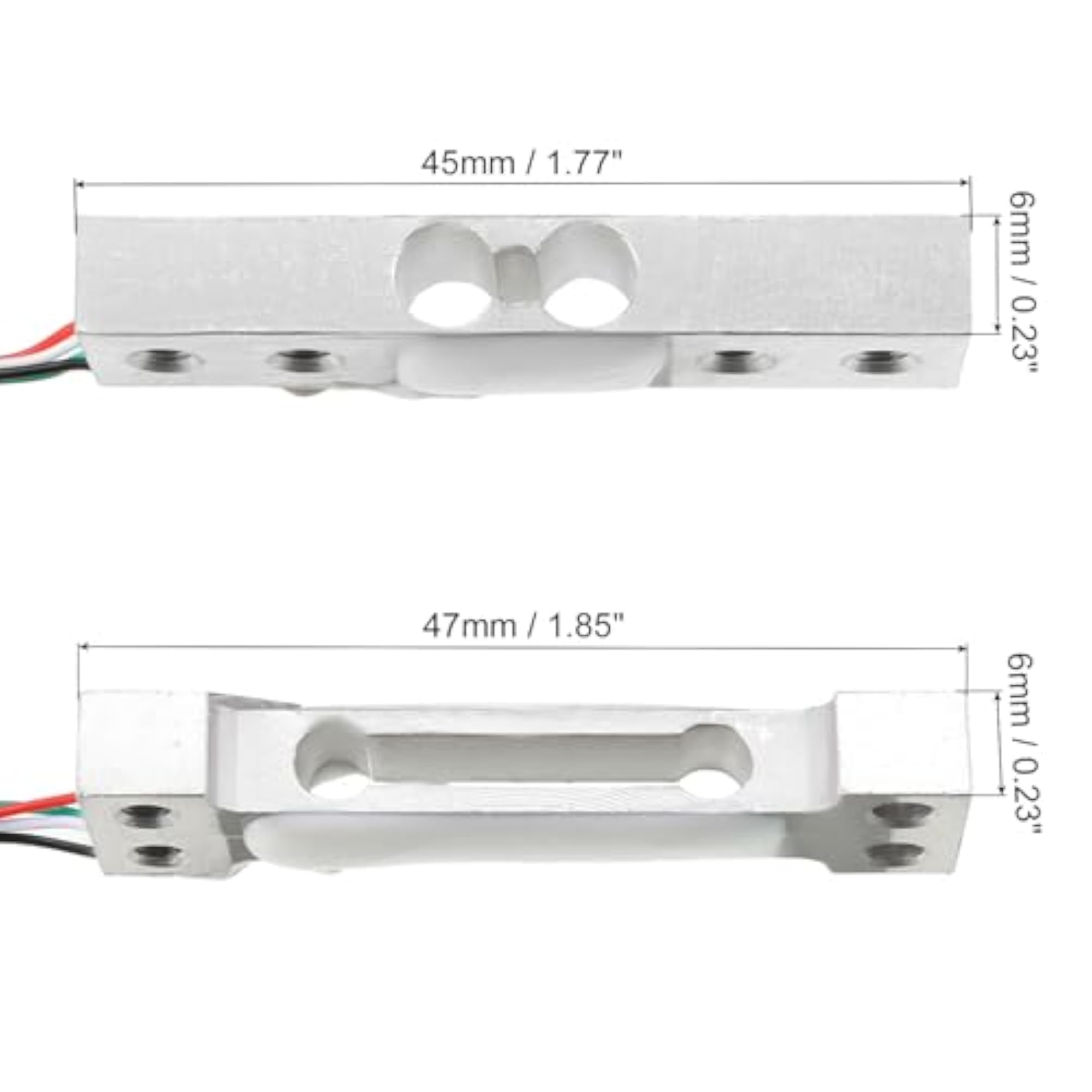 Weighing Load Cell 500g Aluminum Weigh Sensor, Pack of 2
