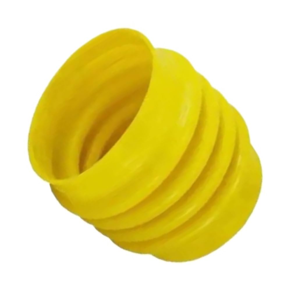 Botte jaune de soufflet cric saut en polyuréthane robuste pour dameuse