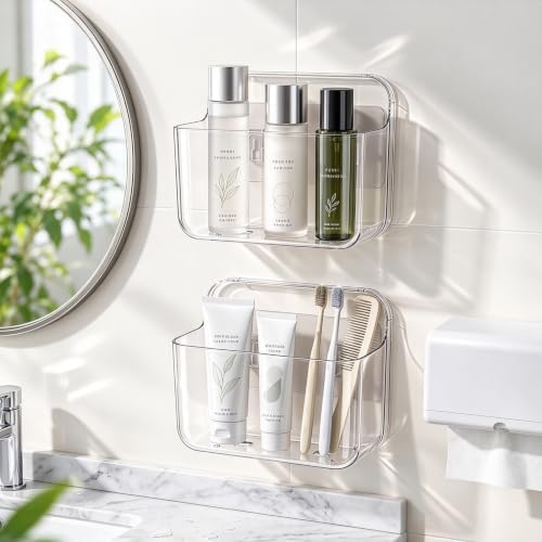 4 Pack Plastic Cabinet Door Organizer, No-Drill Removable Adhesive — 사진 7
