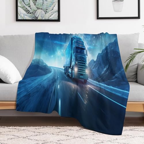 Couverture chaude motif camion pour des nuits douces et rassurantes - 3