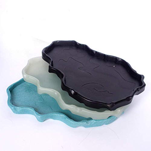 OMEM Luminous Reptile Food Bowl,Large Water Dish,Terrarium Bowls, Tortoise Bowl (Sky Blue) - Thumbnail 4