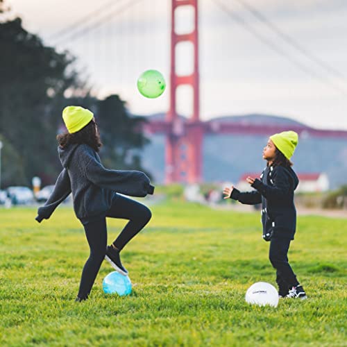 Nightball Soccer Ball Led Light Up Ball - Glow In The Dark Glow Ball Soccer Ball Gifts - Orange Teal Outdoor And Indoor Soccer Ball - Gifts For Teenage Boys - Gift For Teen (White) #TOP4