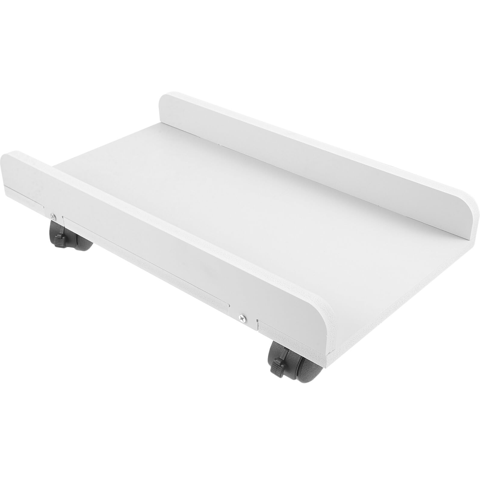Cabilock Soporte de Piso para Caja de Ordenador Blanco con Ruedas, Resistente Gran Capacidad de Carga para Escritorio de Oficina