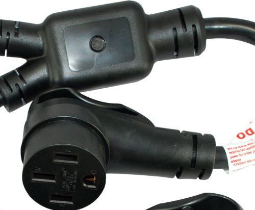 Conntek - 14995 RV 50-Amp Power Optimizer (2) RV 30-Amp Plug to 50-Amp 125/250-Volt 14-50R Female Connector - Thumbnail 6