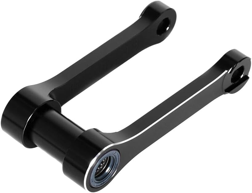 RM-Z250/450 Lowering Link -30mm Rear Drop Link Compatible With RMZ250 2013-2018 RMZ450 RM-Z 450 2013-2017 CNC Dirt Bike Rear Suspension Linkage Arm Accessories (Black)
