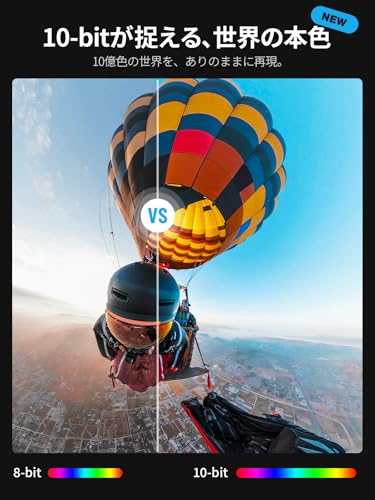 GoPro 公式品 MAX2 360°アクションカメラ True 8K/10bit 交換式レンズ 搭載Max HyperSmoothとMax HyperView 4K100の360度ビデオで3倍スローモーション 5.6K60でも最大2倍スロー対応 128GB SD Card