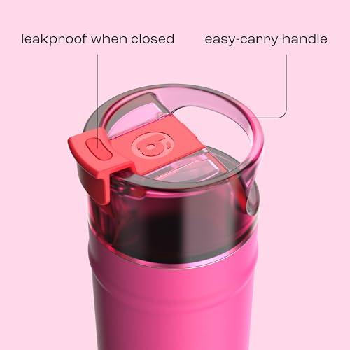 bubba 18 oz Dualsip Insulated Stainless Steel Water Bottle with Straw - Reusable, Leakproof, Lightweight, Dishwasher Safe, Lead-Free and BPA-Free, Flora Aura by Bubba - Used condition - Image 4