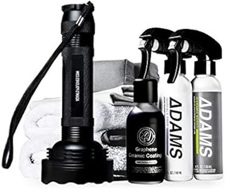 Adam's UV Graphene Ceramic Coating Kit - Verified 10H Ceramic Coating for Cars W/ 7+ Years of Protection & UV Glow Technology | Apply After Car Wash Clay Bar Car Buffer Polisher | Boat RV Motorcycle