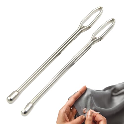 Générique Outil D'enfilage, Enfile-élastique - 2 Enfileurs De Corde À Cordon en Métal | Ensemble Remplacement D'enfileur De Cordon Facile, Outils De Multifonctionnels pour Chapeaux Et Shorts