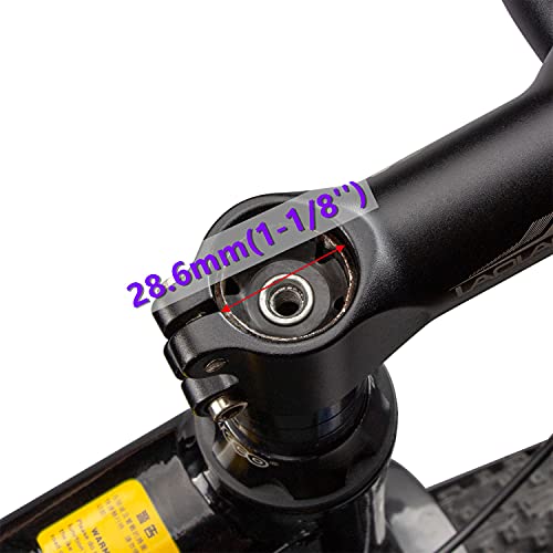 Kbrotech Bicycle Headset Spacer with Stem Top Cap,Headset Star Nut Fit for 1 1/8-Inch Front Stem Fork 2/5/10mm 11pcs (Black) - Thumbnail 4