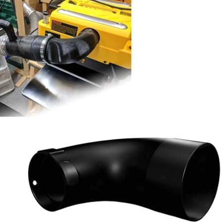 90° Dust Collection Adapter for DeWalt DW735, Transition Port to 4-Inch Hose for Shop Vacuum or Flex Duct