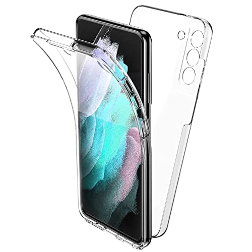 TBOC Coque Compatible avec Samsung Galaxy S21 FE [6.4"] - Housse [Transparent] Complète [Silicone TPU] Full Body [360 Degrés] Intégral Protection Portable Etui Anti Choc Rayures