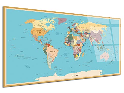 DECLINA, tableau mural, cadre déco, impression sur verre acrylique, art mural moderne, décoration intérieure, tableau contemporain, déco map monde