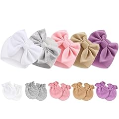 5 Sets D: Bow Hats + Mittens