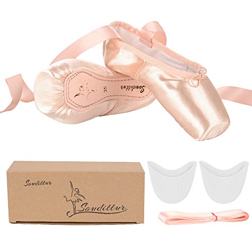 Chaussures de ballet de pointe avec protège-orteils pour un confort absolu