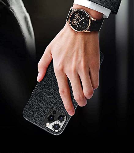 Coque antichoc iPhone 11 Pro Max cuir litchi avec doublure