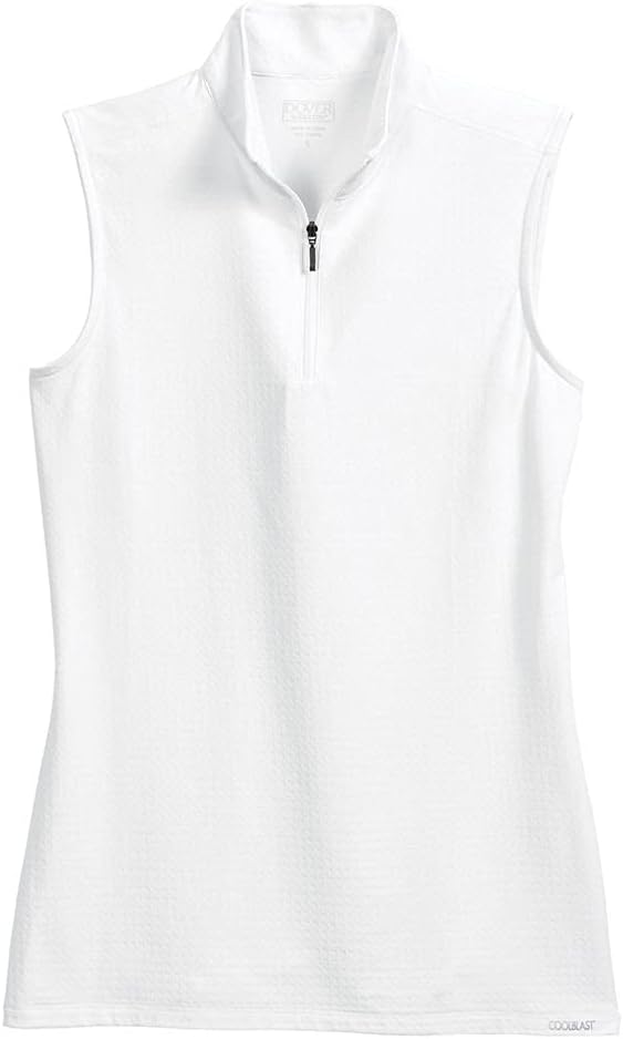 Dover Saddlery CoolBlast 100 Ladies' Solid Sleeveless Shirt, Color: White, Size: Medium