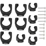 10 Pcs Universal Flashlight Holder with Screws, Flashlight Mounting Brackets, Universal Clips for Mounting Flashlight in Truck(5 Big, 5 Small)