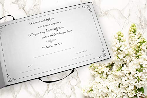 Image of Angel Celebration of Life Funeral Guest Book for Memorial Service