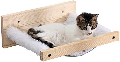VIPACE Cat Hammock Wall Mounted, Cat Shelves and Perches for Wall, Cat Wall Bed Furniture, Cat Shelf for Sleeping, Playing, Climbing, Lounging, Easily Holds up to 35lbs