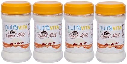 Nutra Vita Camel Milk Powder FOUR Units of 100 G each (Freeze Dried,Gluten Free, No Additives, No Preservatives)