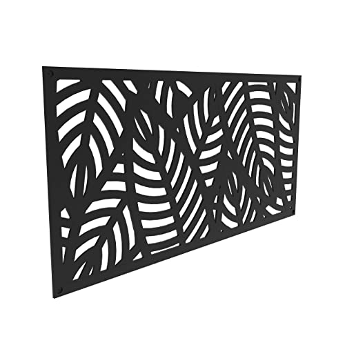 2'x4' Sanibel Decorative Screen, Black by Barrette - Image 2