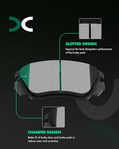 Image of SCITOO Front 12.64 inch Brake Pads and Rotors Kits Fit For Buick Allure /LaCrosse /Regal,For Chevy Equinox /For Malibu /Impala /Malibu Limited,For GMC Terrain,For Saab 9-5