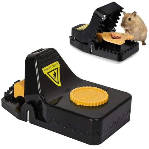 HASA zone Grands Piege a Souris Professionnel, 2 Pièces Sensible Piege a Rat Réutilisables, Tapetteà Souris pour Cuisine, Entrepôt,Jardin,Bureaux