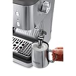 De'Longhi Siebträgermaschine Linea Classic EM450.M, Espressomaschine mit professionellem Milchaufschäumer, Vollmetallgehäuse, 15 Bar, 1,7 l Wassertank, Edelstahl/Metall – Bild 2