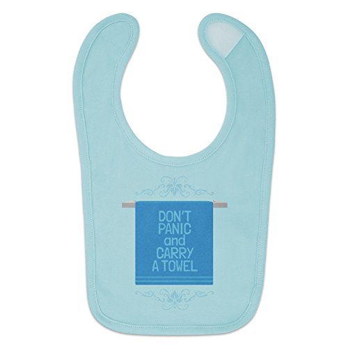 GRAPHICS & MORE Don't Panic and Carry a Towel Baby Bib2