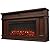 BOWERY HILL Traditional Electric Fireplace Wooden Surround Mantel Heater with Remote Control, Adjustable Led Flame, 1500W in Dark Walnut