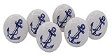 THDC Nautical Drawer Pulls, Drawer Knob, Cabinet Knob, Kitchen Cabinet Pull, Door Knob, Door Pulls (Set Of 6) (Anchor With Rope)