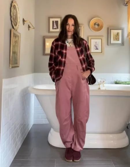 AMEBELLE Corduroy Overalls for Women Barrel Wide Leg Bib Corduroy Pants Women Adjustable Romper Jumpsuit with Pockets - Image 7