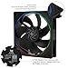 Thermalright TL-S12R CPU Fan, 120mm Black Computer Cooler, Fine Aperture ARGB Halo PC Cooling,12CM Reverse Blade Fan, 1500RPM Speed PC Cooling