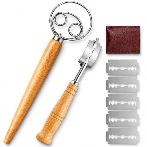 Danish Dough Whisk, Bread Lame, Set 13 Inch Sourdough...