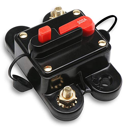 Car Circuit Breaker, DROK 300 Amp Auto Audio Inline Fuse Inverter, DC 24V