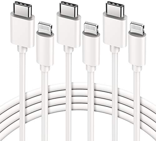 USB C to Lightning Cable, GlobaLink 3Pack 2m [MFi Certified] iPhone USB C Cable, iPhone 12 Fast Charger Cable Long Type C to iPhone Charging Cable for iPhone 13 Pro Max 12 Mini 12 Pro Max 11, iPad Pro
