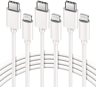USB C to Lightning Cable, GlobaLink 3Pack 2m [MFi Certified] iPhone USB C Cable, iPhone 12 Fast Charger Cable Long Type C to iPhone Charging Cable for iPhone 13 Pro Max 12 Mini 12 Pro Max 11, iPad Pro