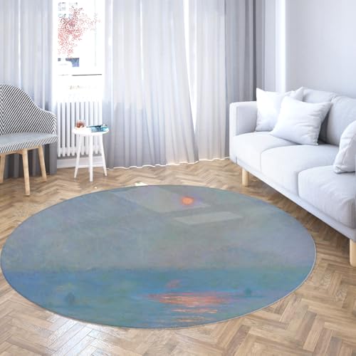 Waterloo Bridge Landscape Rug 7ft Washable Non-Slip Carpet