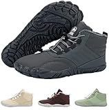 Hike Footwear Caspar Pro HF - Non-Slip and Comfortable Winter Barefoot Shoes Provide Warmth and Support, Walking Boots for Women Men Unisex Grey