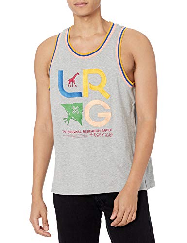LRG Men's Icon Tank T-Shirt, Grey Heather, Medium