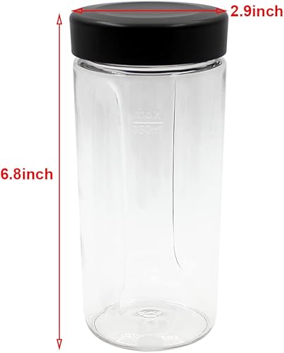 Miniatura 5 de Anbige Cuchilla de piezas de repuesto con taza y tapa de 12 onzas, compatible con licuadora Oster BLSTAV BLSTPB My Blend de 250 vatios