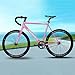 HWEVDHJ Fixed Gear Bike Frameset 700C Aluminum Alloy Racing Track Bike Frames 49/52/55/58cm C Brake Bike Frame QR 100/120mm with Fork(PinkB,58cm)
