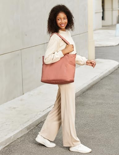 Tote Bag for Women,Puffer Work Bags with Zipper Compartments, Expandable Handbag for Travel Work Sport2