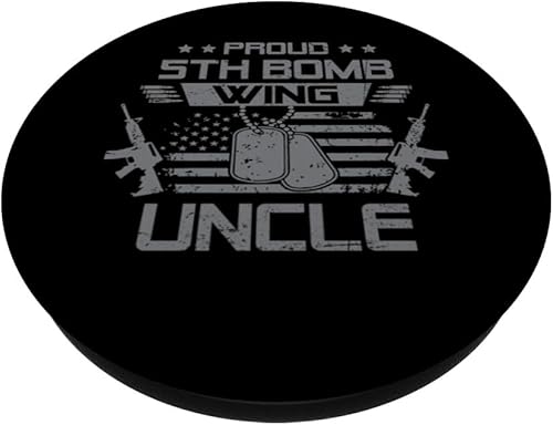 Miniatura 2 de Proud 5th Bomb Wing Uncle US Veteran Family Matching PopSockets Standard PopGrip